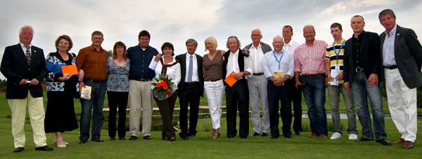 Die erfolgreichen Teilnehmer beim 2. Golfcup der St. Wendeler Volksbank und des Landessportverbandes fr das Saarland
